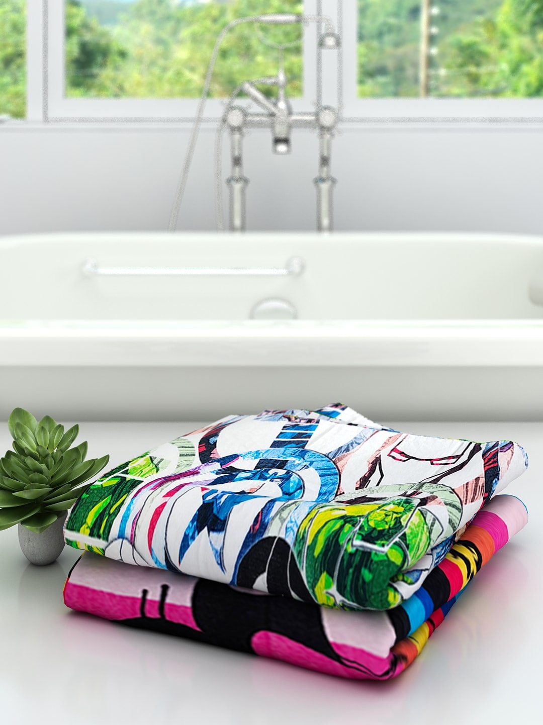 Disney Set of 2 Athom Trendz Marvel & Minnie Printed 350 GSM Bath Towels, White
Disney Set of 2 Athom Trendz Marvel & Minnie Printed 350 GSM Bath Towels, White