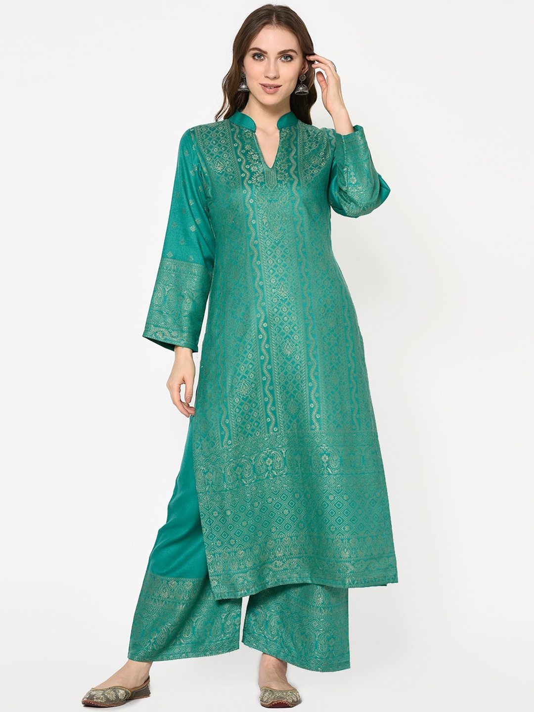 Safaa Women Sea-Green Viscose Acrylic Woven Design Suit Unstitched Dress Material For Winter
Safaa Women Sea-Green Viscose Acrylic Woven Design Suit Unstitched Dress Material For Winter