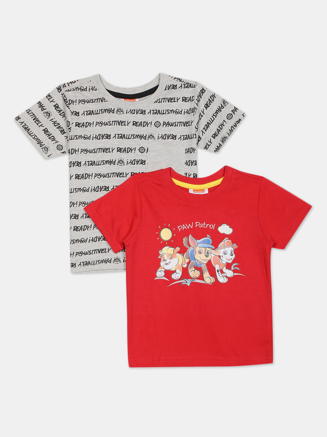 Colt Boys Pack Of 2 Printed Round Neck T-shirts, Grey 
Colt Boys Pack Of 2 Printed Round Neck T-shirts, Grey