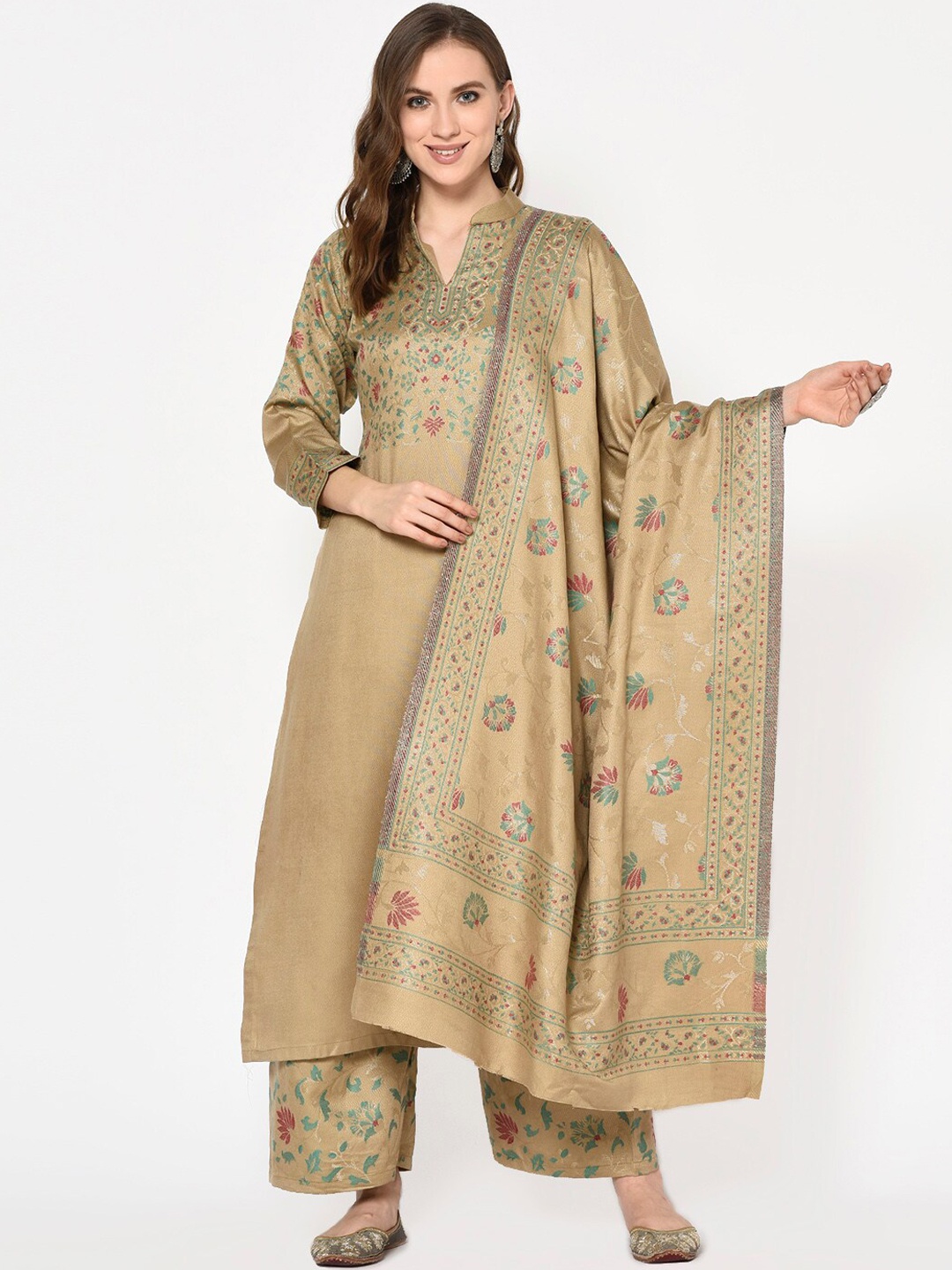 Safaa Women Beige Viscose Acrylic Woven Design Suit Unstitched Dress Material For Winter
Safaa Women Beige Viscose Acrylic Woven Design Suit Unstitched Dress Material For Winter