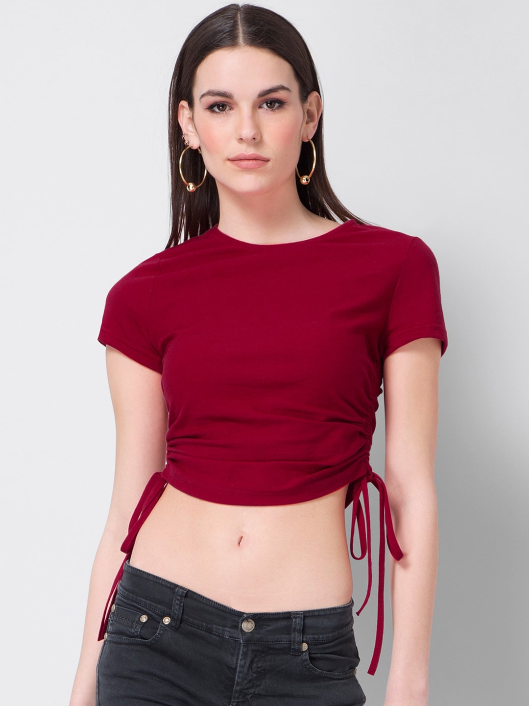 FabAlley Red Crop Top