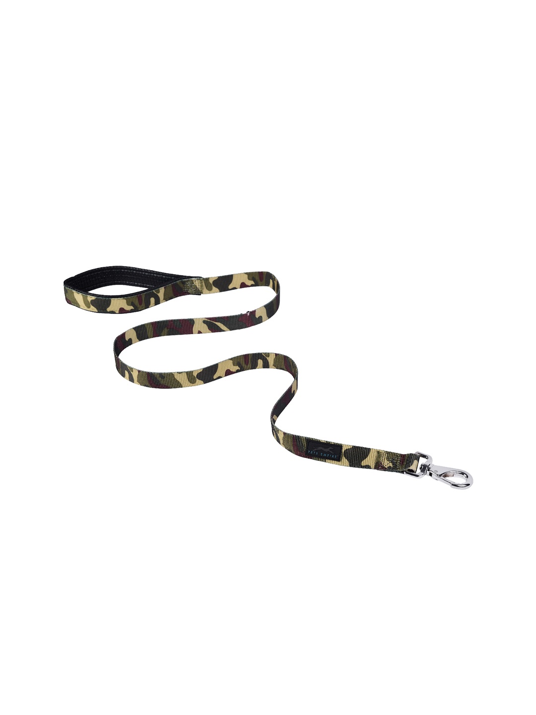 PETS EMPIRE Green & Beige Camouflage Printed Nylon Dog Training Lead