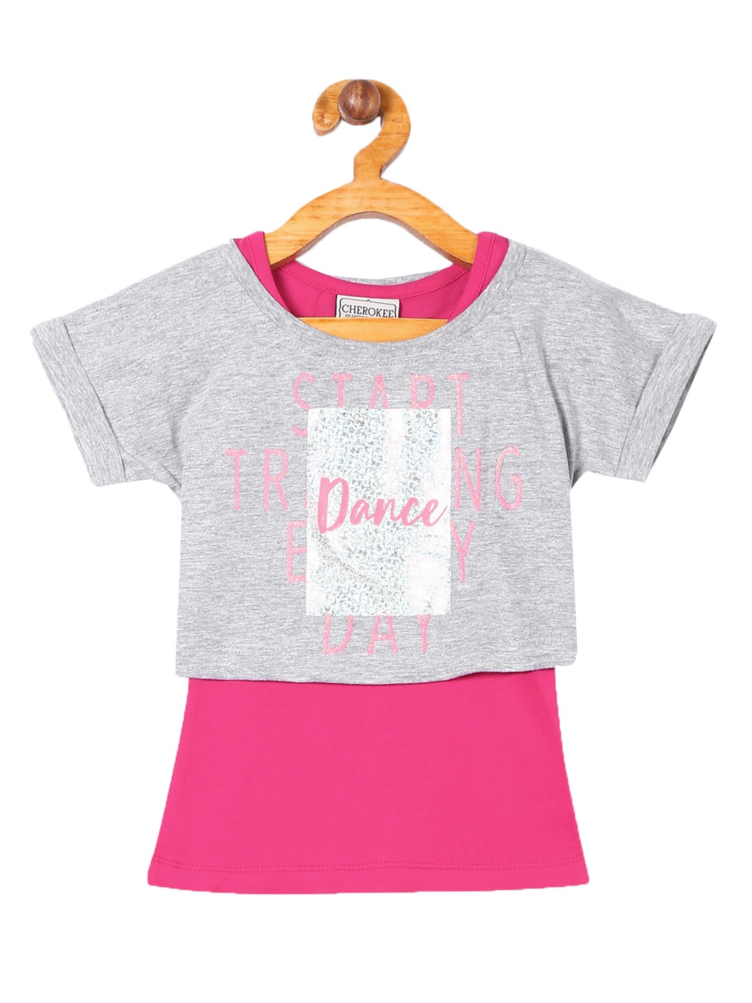 Cherokee Girls Multicoloured Printed Top, Multi