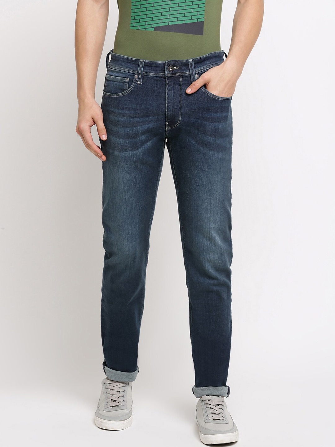 Pepe Jeans Men Blue Light Fade Tapered Fit Jeans