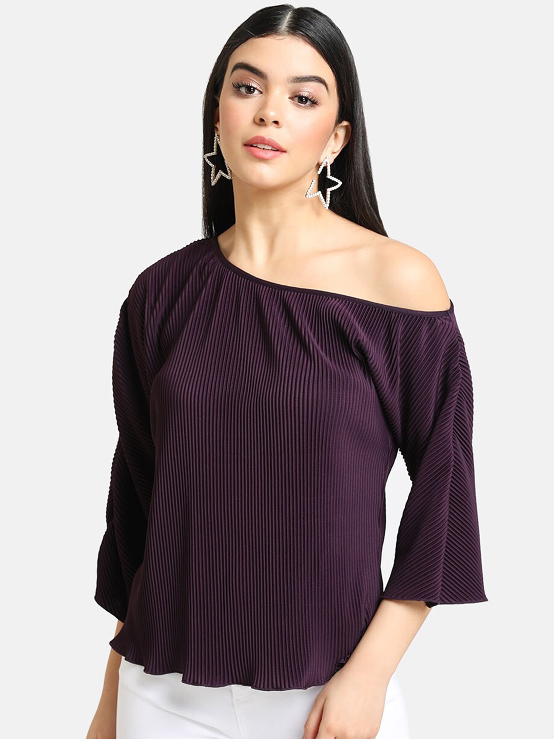 Kazo Women Purple Solid Top
