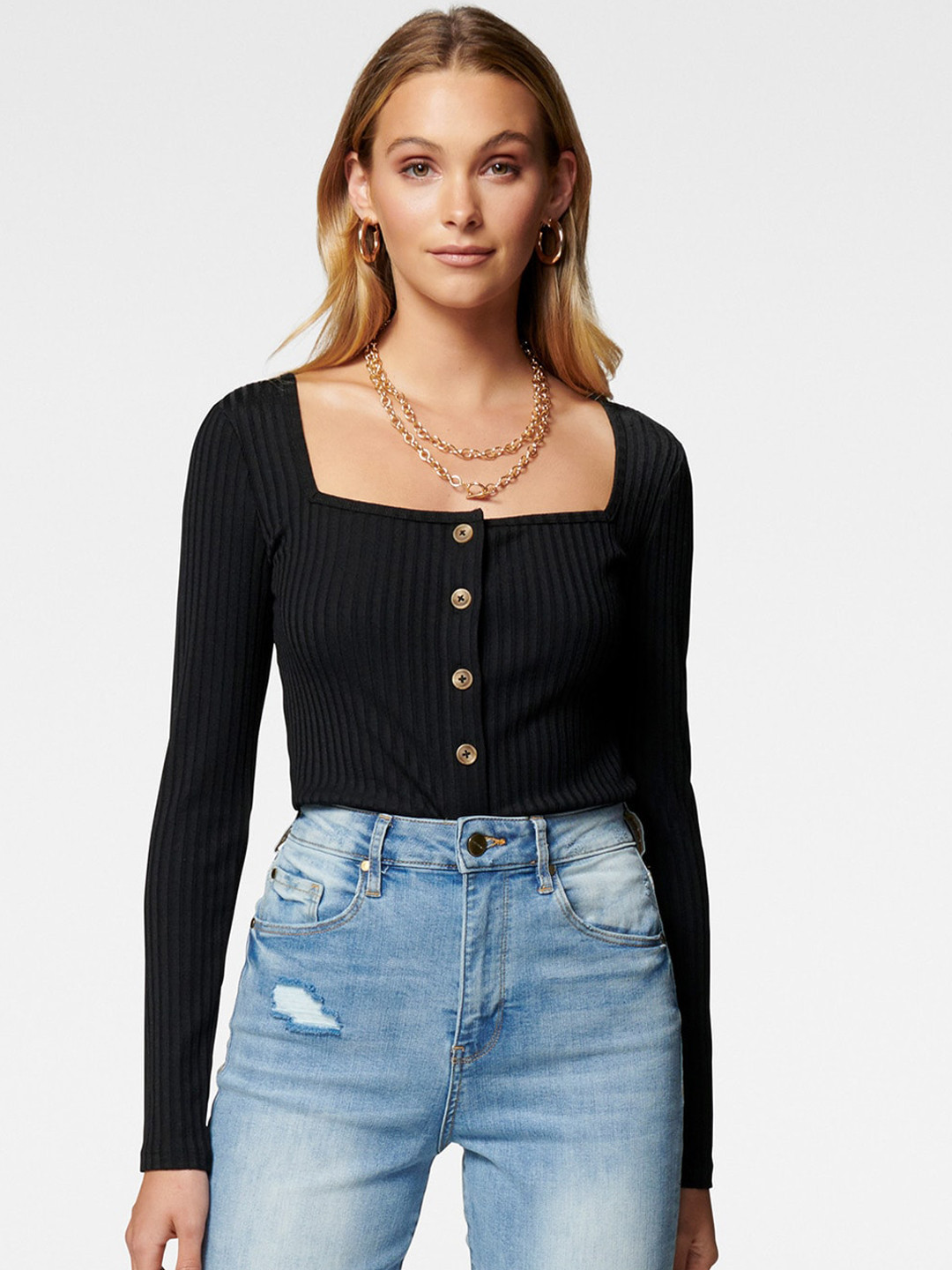 Forever New Women Black Solid
Forever New Women Black Solid