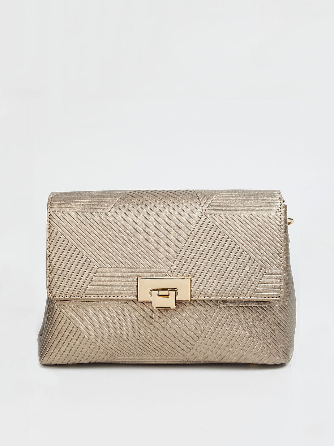 CODE by Lifestyle Champagne Textured Sling Bag 
CODE by Lifestyle Champagne Textured Sling Bag