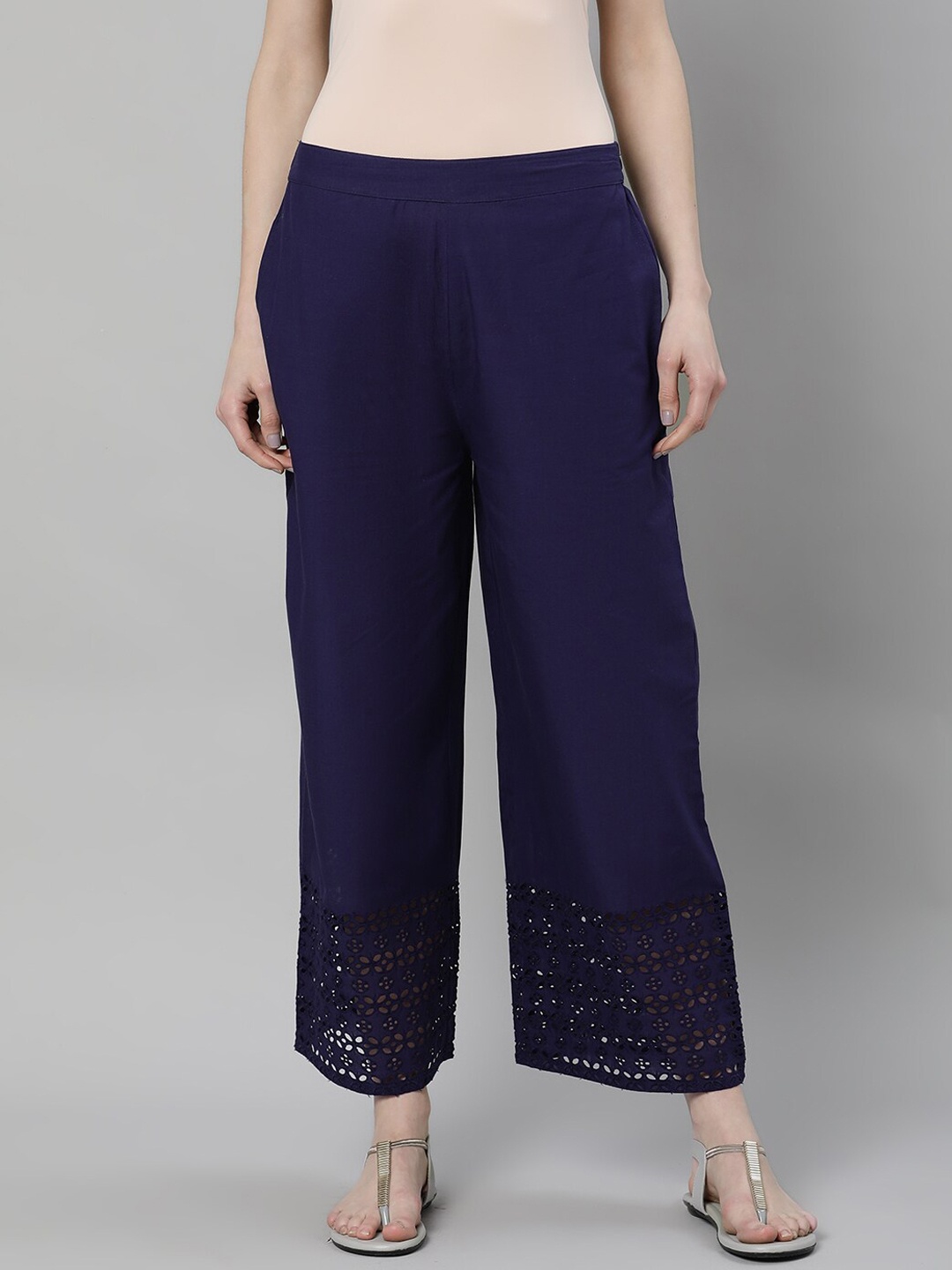 Libas Women Blue Solid, Navy blue