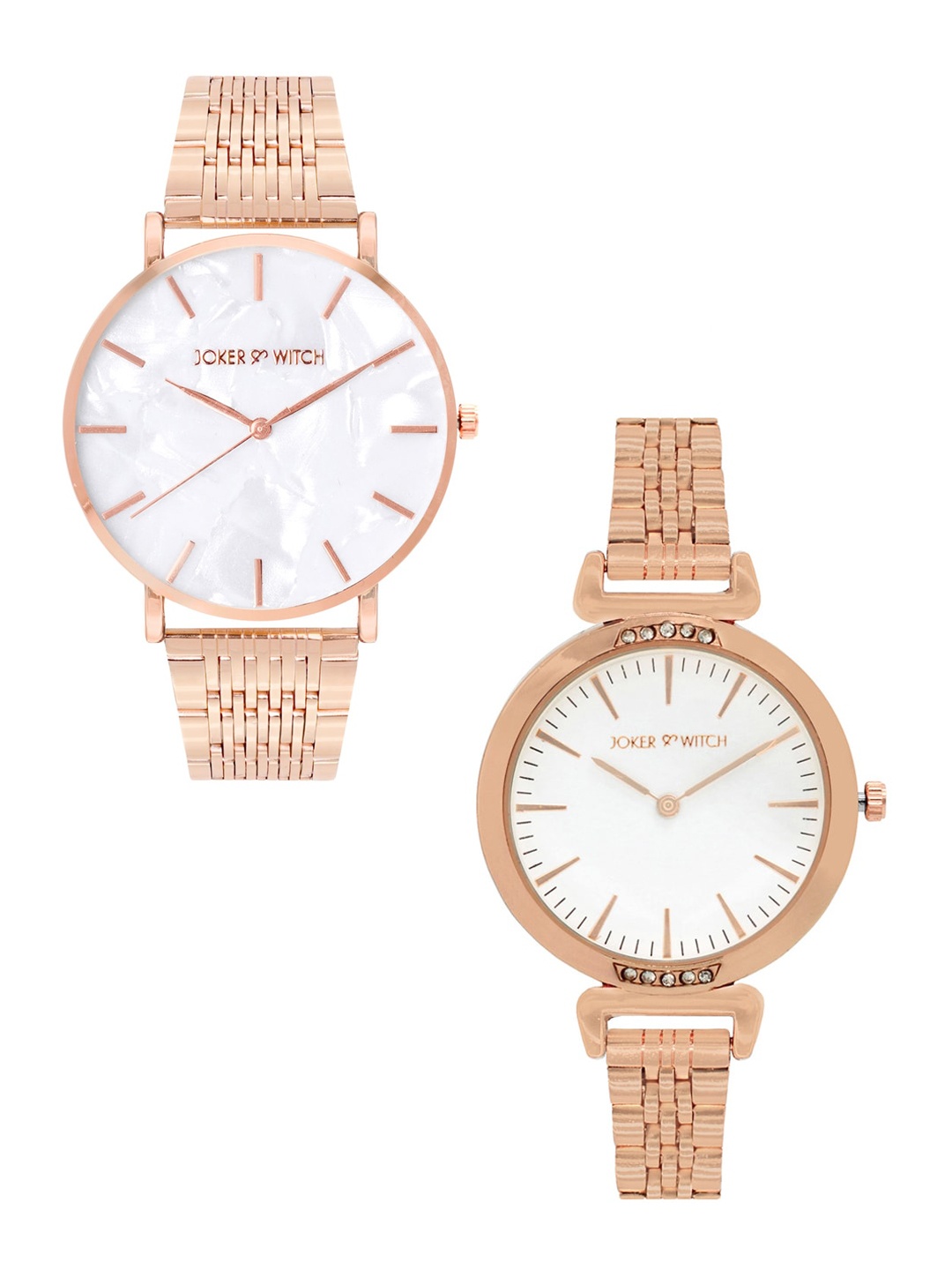 JOKER & WITCH Unisex White & Rose Gold-Toned Harry & Ginny Couple Watch Gift Set JWCW207
JOKER & WITCH Unisex White & Rose Gold-Toned Harry & Ginny Couple Watch Gift Set JWCW207