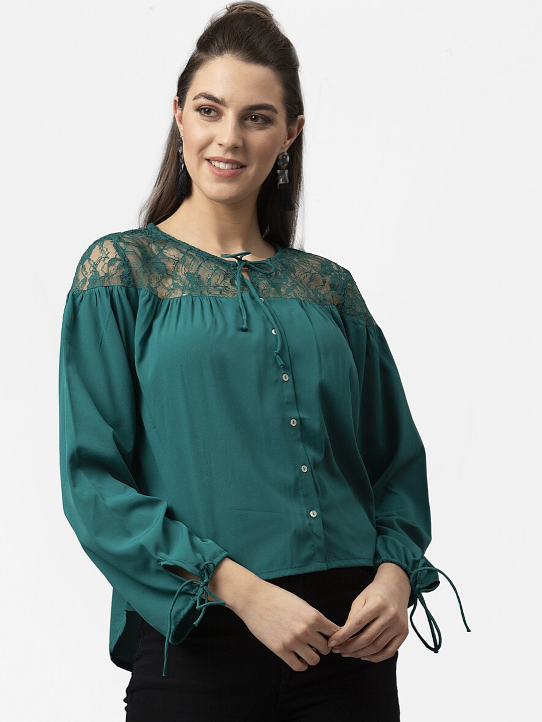 Style Quotient Green Lace Top
Style Quotient Green Lace Top