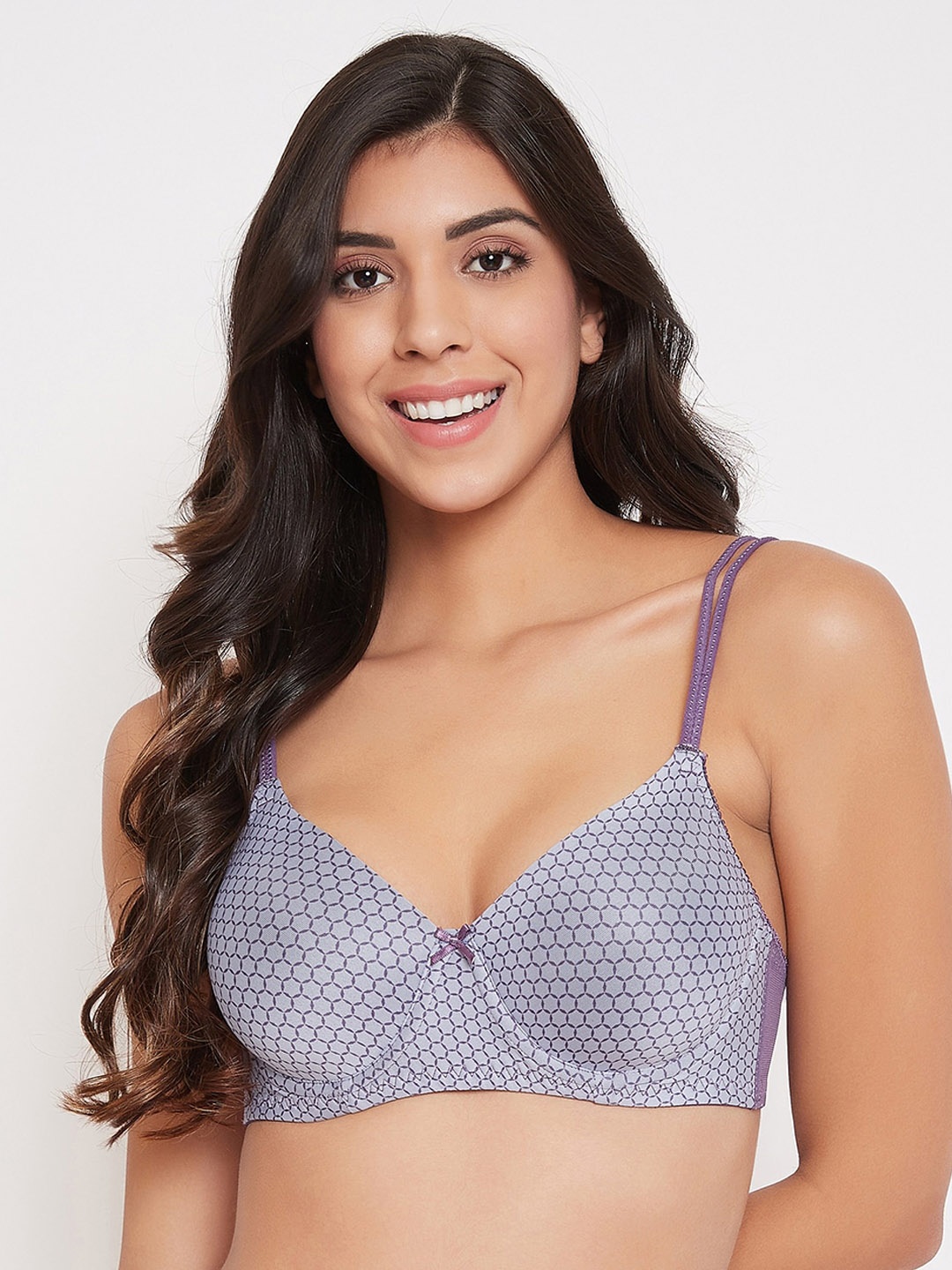 Clovia Purple Printed Underwired Lightly Padded Full Coverage T-shirt Bra BR2105P0836E
Clovia Purple Printed Underwired Lightly Padded Full Coverage T-shirt Bra BR2105P0836E