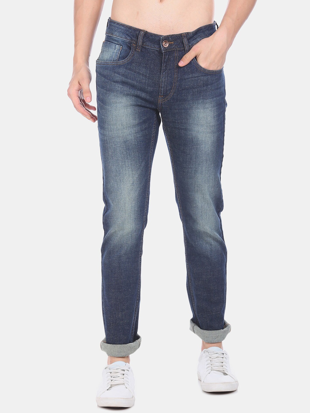 Flying Machine Men Blue Michael Tapered Fit Jeans