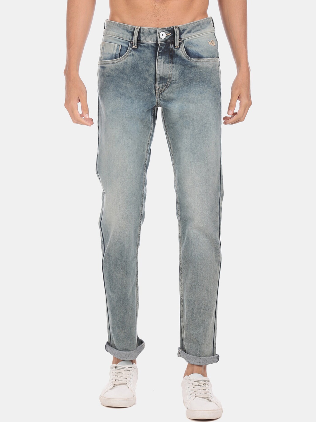 Flying Machine Men Grey Michael Tapered Fit Jeans