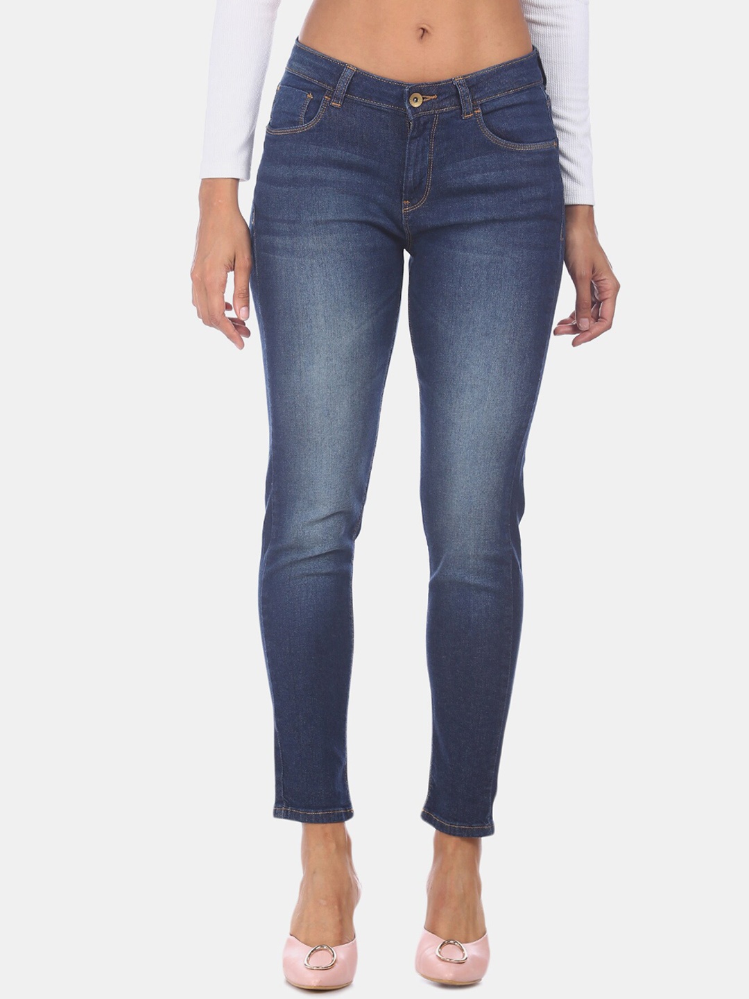 Flying Machine Women Blue Veronica Skinny Fit High Waist Jeans