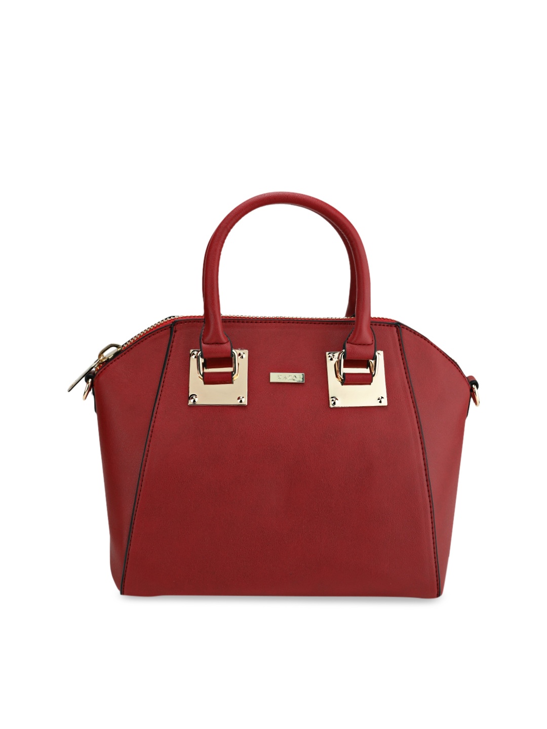 Kazo Maroon Solid Handheld Bag