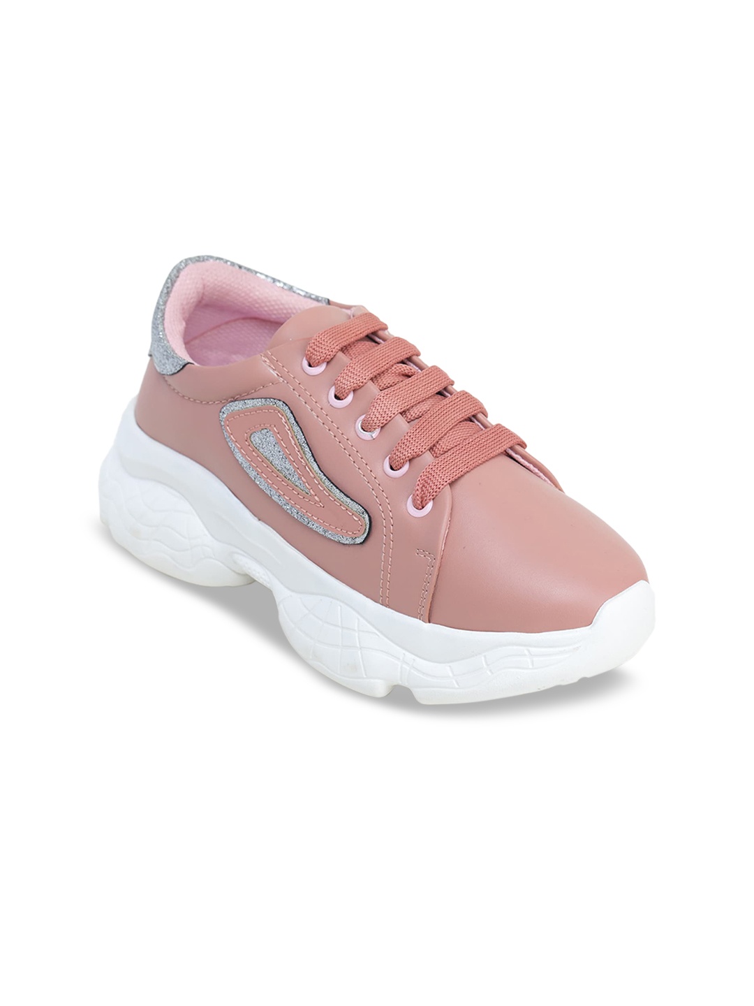 LONDON STEPS Women Pink & Silver-Toned Colourblocked Memory Foam Lightweight Sneakers
LONDON STEPS Women Pink & Silver-Toned Colourblocked Memory Foam Lightweight Sneakers