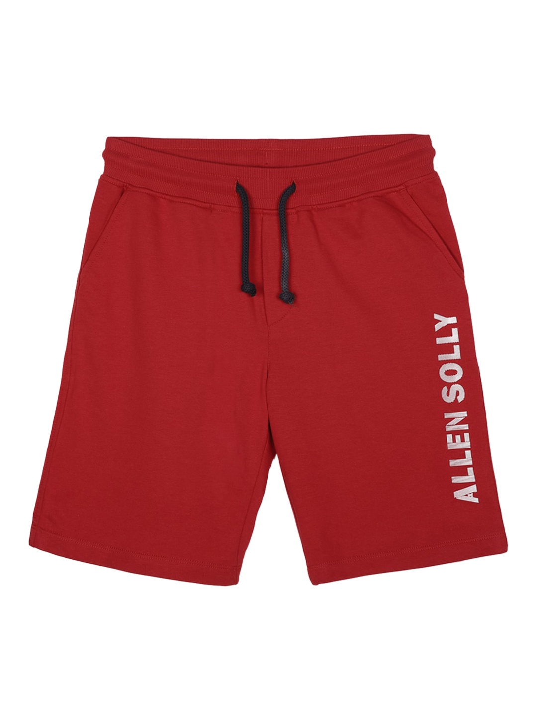 Allen Solly Junior Boys Red Solid Regular Fit Regular Shorts