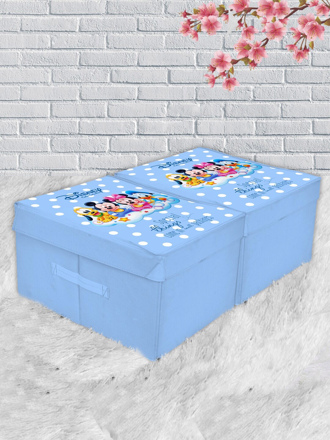 Kuber Industries Set Of 2 Blue & White Disney Kids Mickey Print Foldable Organiser Box With Lid
Kuber Industries Set Of 2 Blue & White Disney Kids Mickey Print Foldable Organiser Box With Lid
