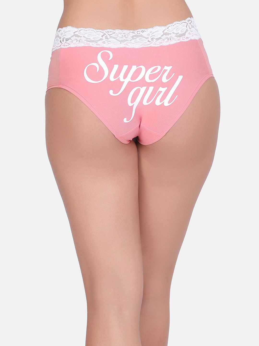 Da Intimo Women Pink & White Printed Hipster Briefs DIU-302 F21