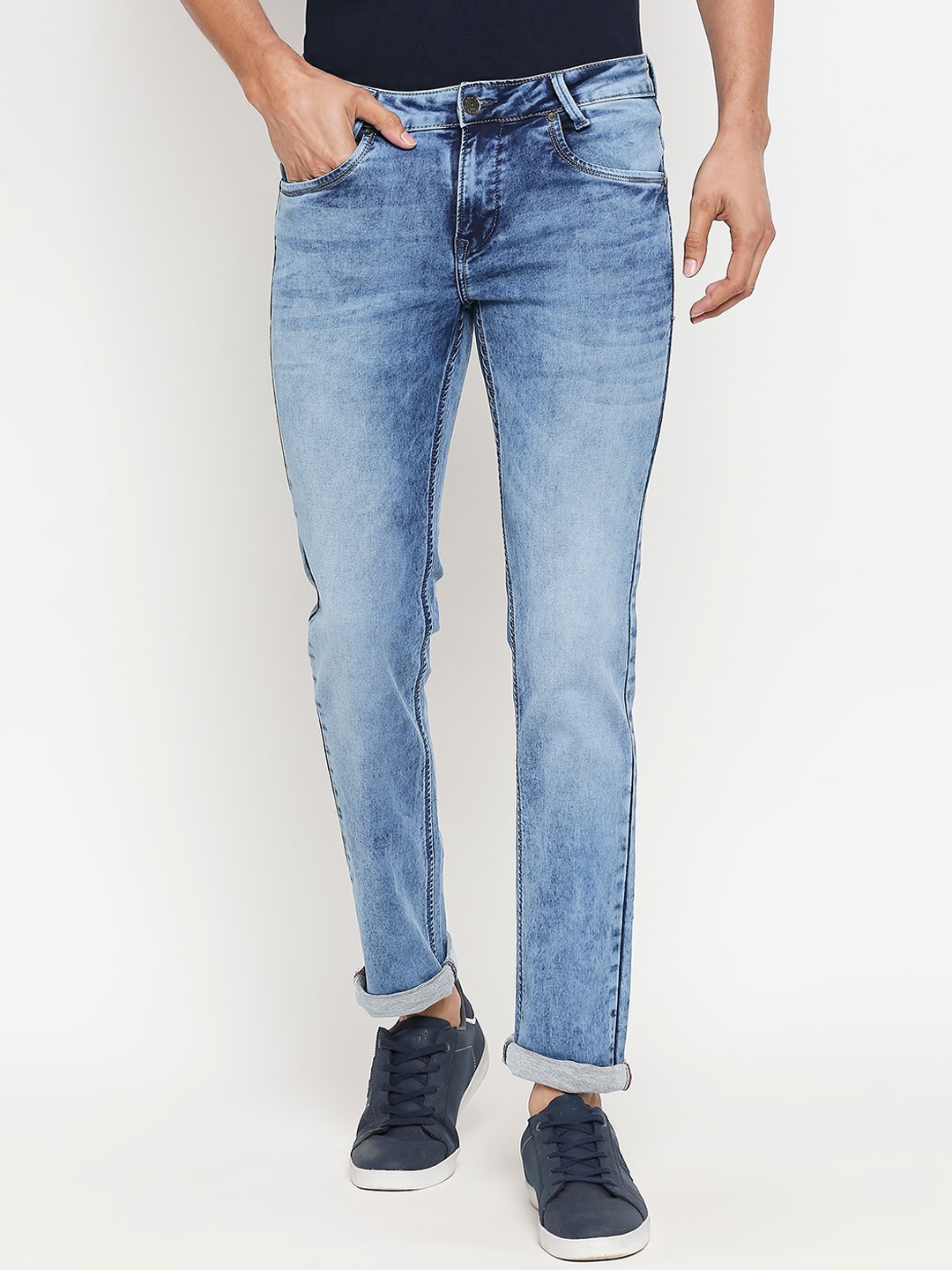 Mufti Men Blue Skinny Fit Jeans