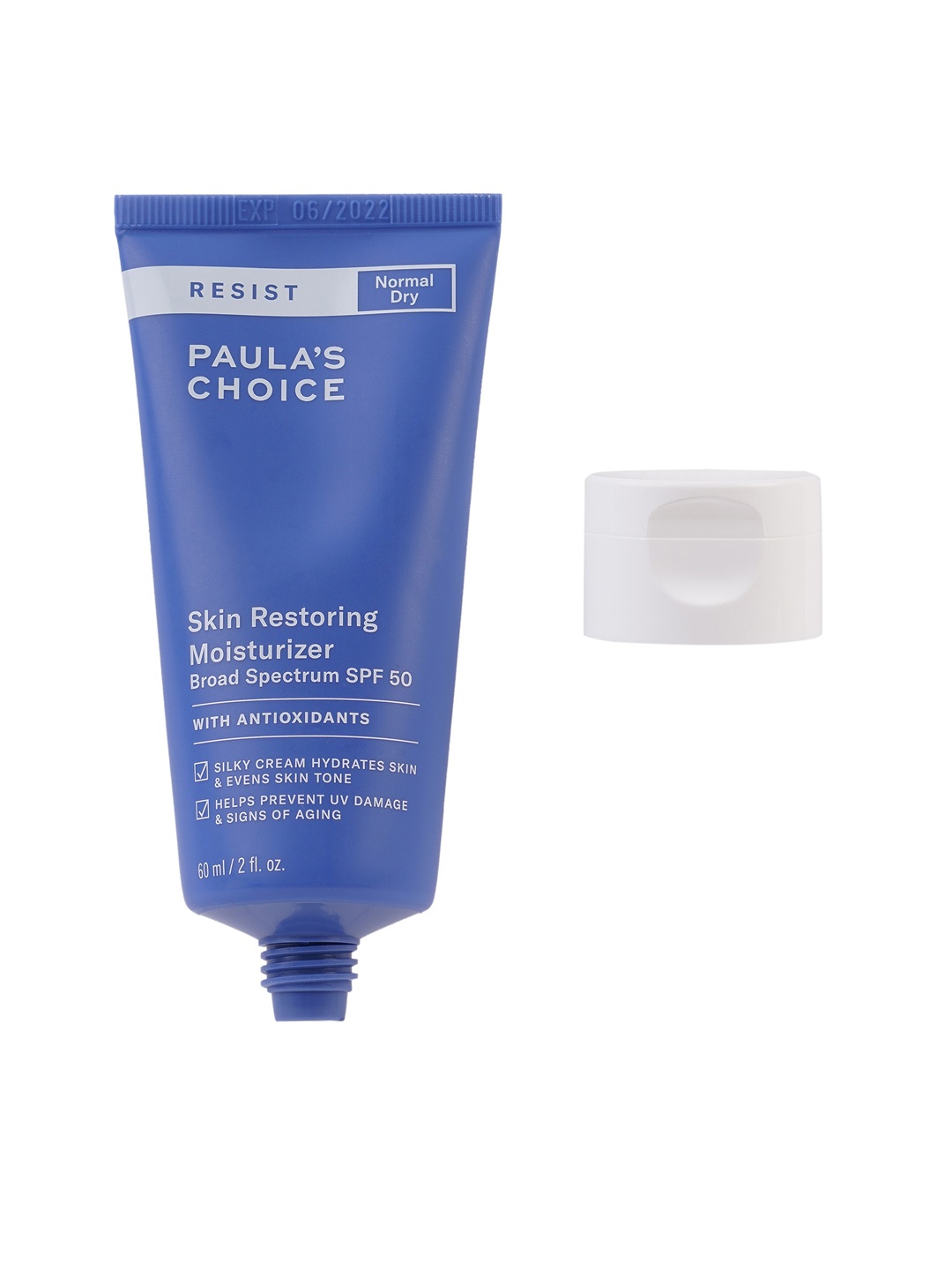Paulas Choice RESIST Skin Restoring Moisturizer with SPF 50 Broad Spectrum - 60 ml, Blue
Paulas Choice RESIST Skin Restoring Moisturizer with SPF 50 Broad Spectrum - 60 ml, Blue