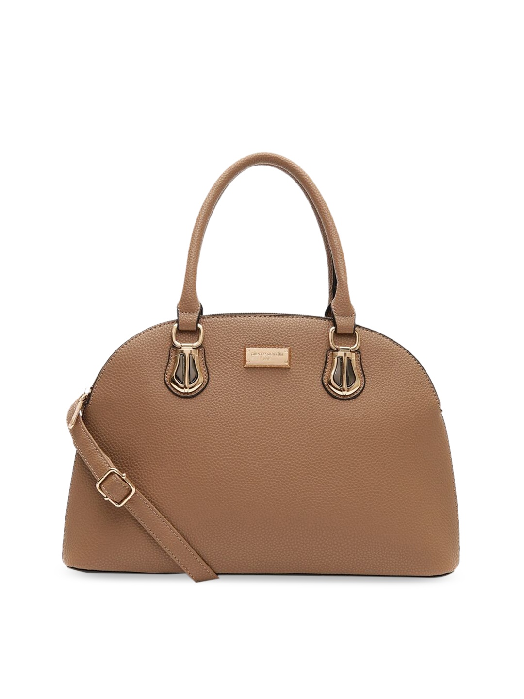 pierre cardin Taupe Textured Handheld Bag