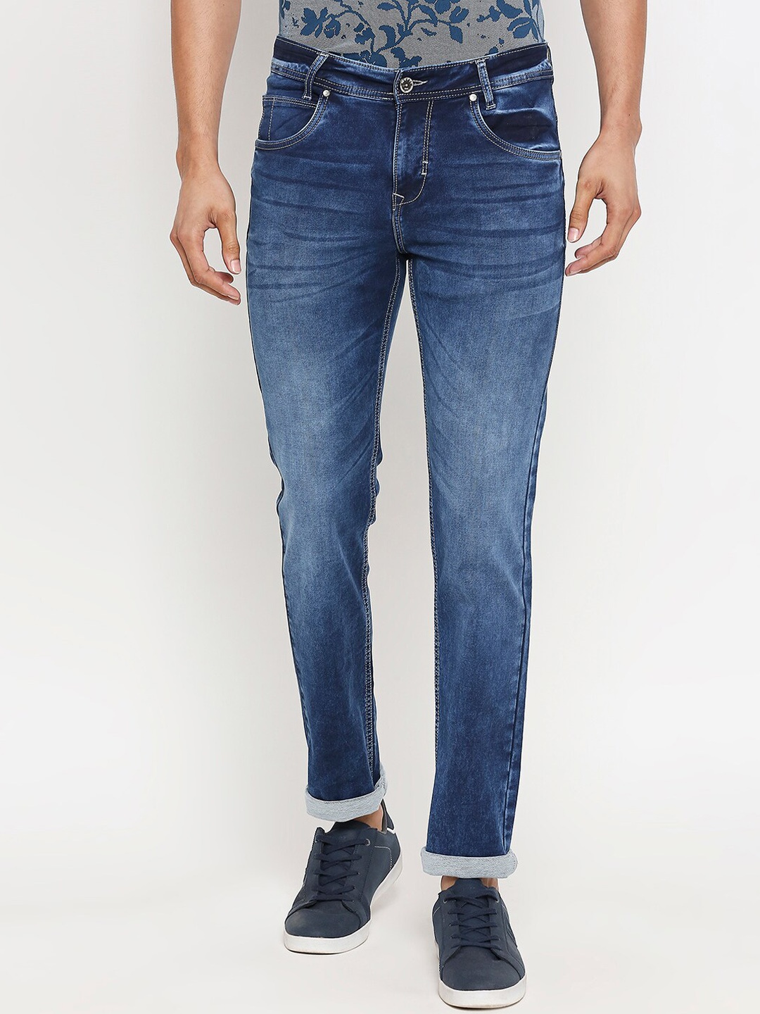 Mufti Men Blue Skinny Fit Jeans