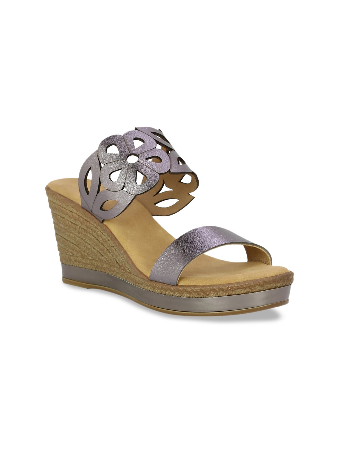 Inc 5 Women Grey Solid Wedges