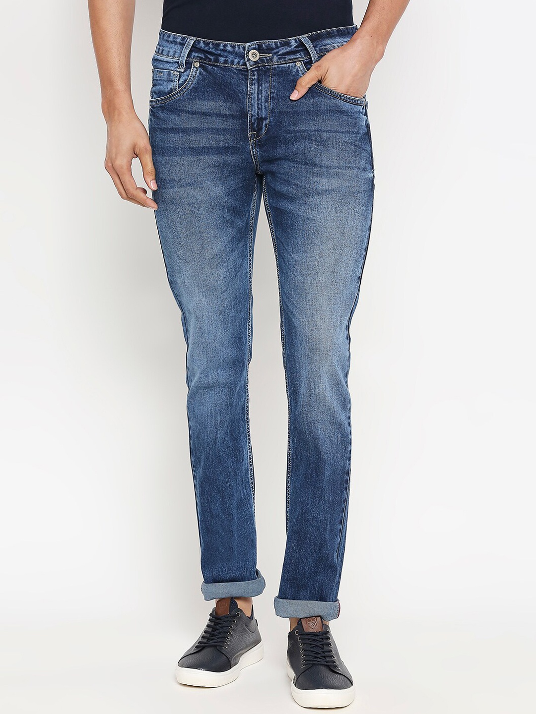 Mufti Men Blue Skinny Fit Jeans
