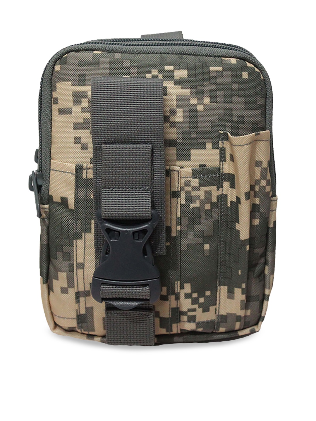 F Gear Unisex Grey & Beige Printed Waist Pouch
