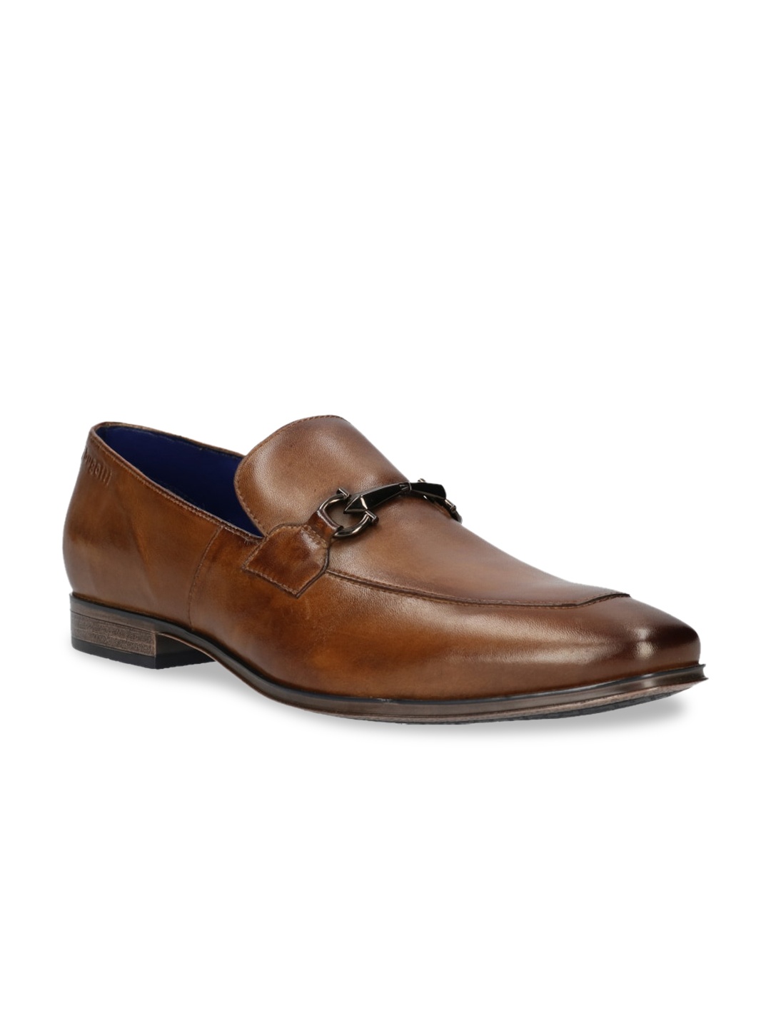 Bugatti Men Beige Solid Leather Formal Loafers