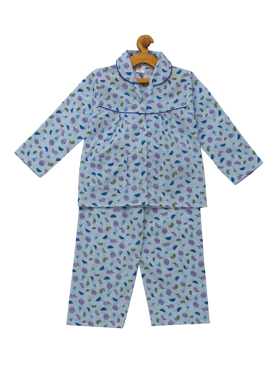 Fuzzy Bear Girls Blue