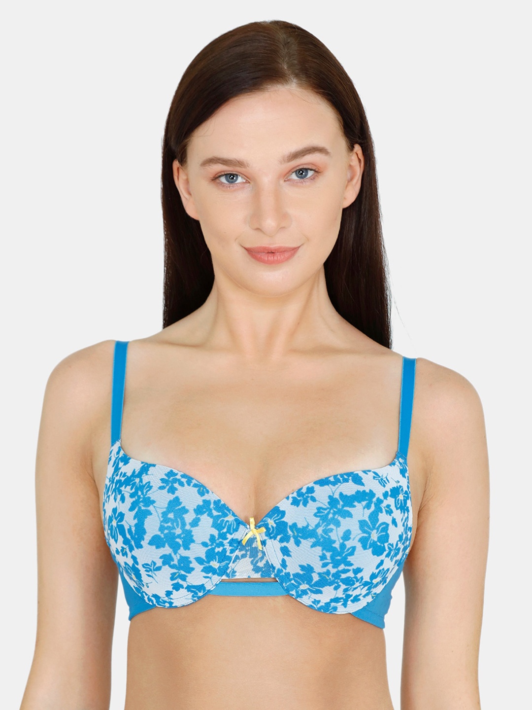 Zivame Blue & Off-White Printed Underwired Lightly Padded Push-Up Bra ZI1989FASH0BLUE
Zivame Blue & Off-White Printed Underwired Lightly Padded Push-Up Bra ZI1989FASH0BLUE