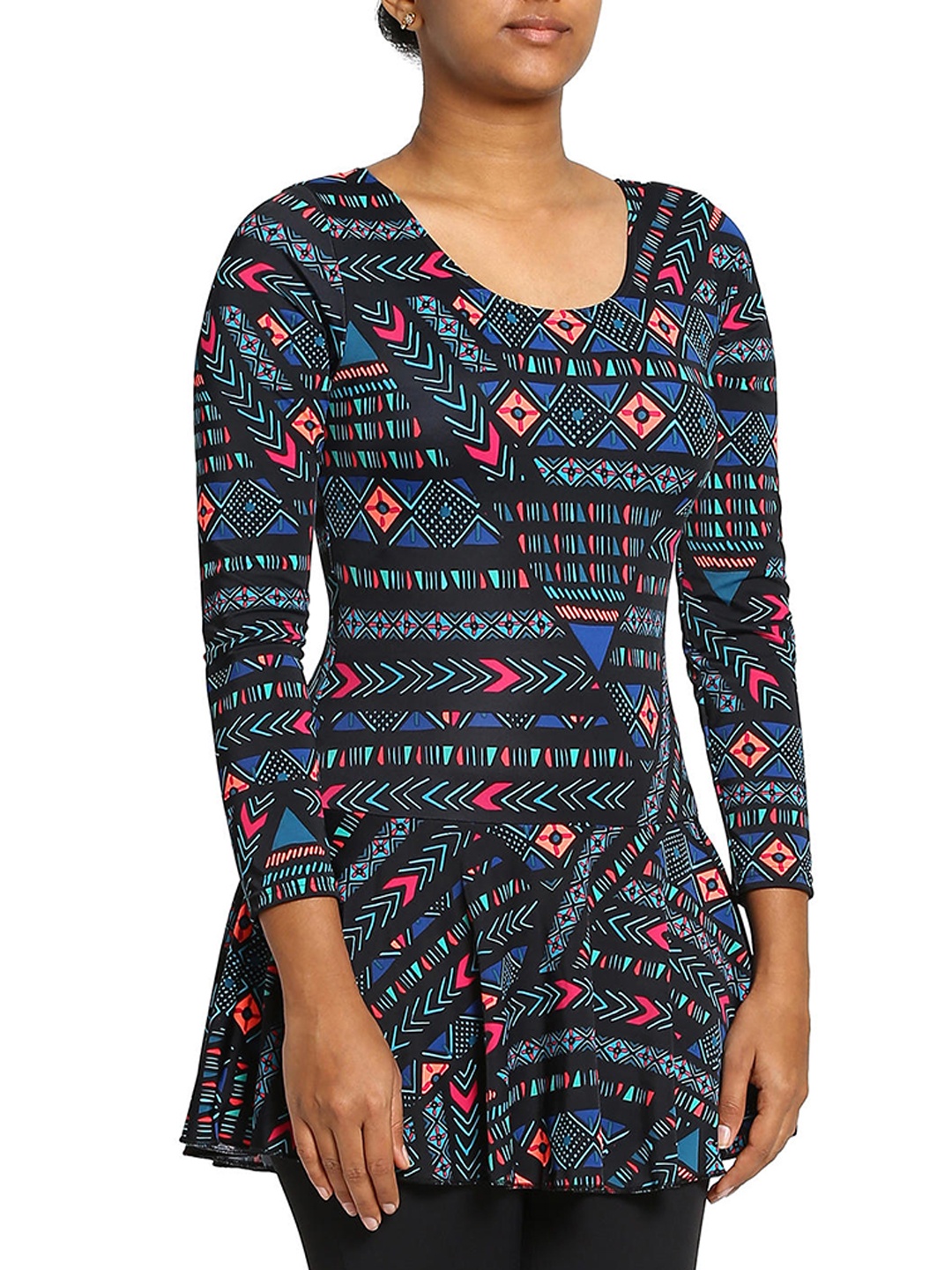 Nabaiji By Decathlon Women Black & Blue Printed Swimming Dress With Attached Leggings
Nabaiji By Decathlon Women Black & Blue Printed Swimming Dress With Attached Leggings
