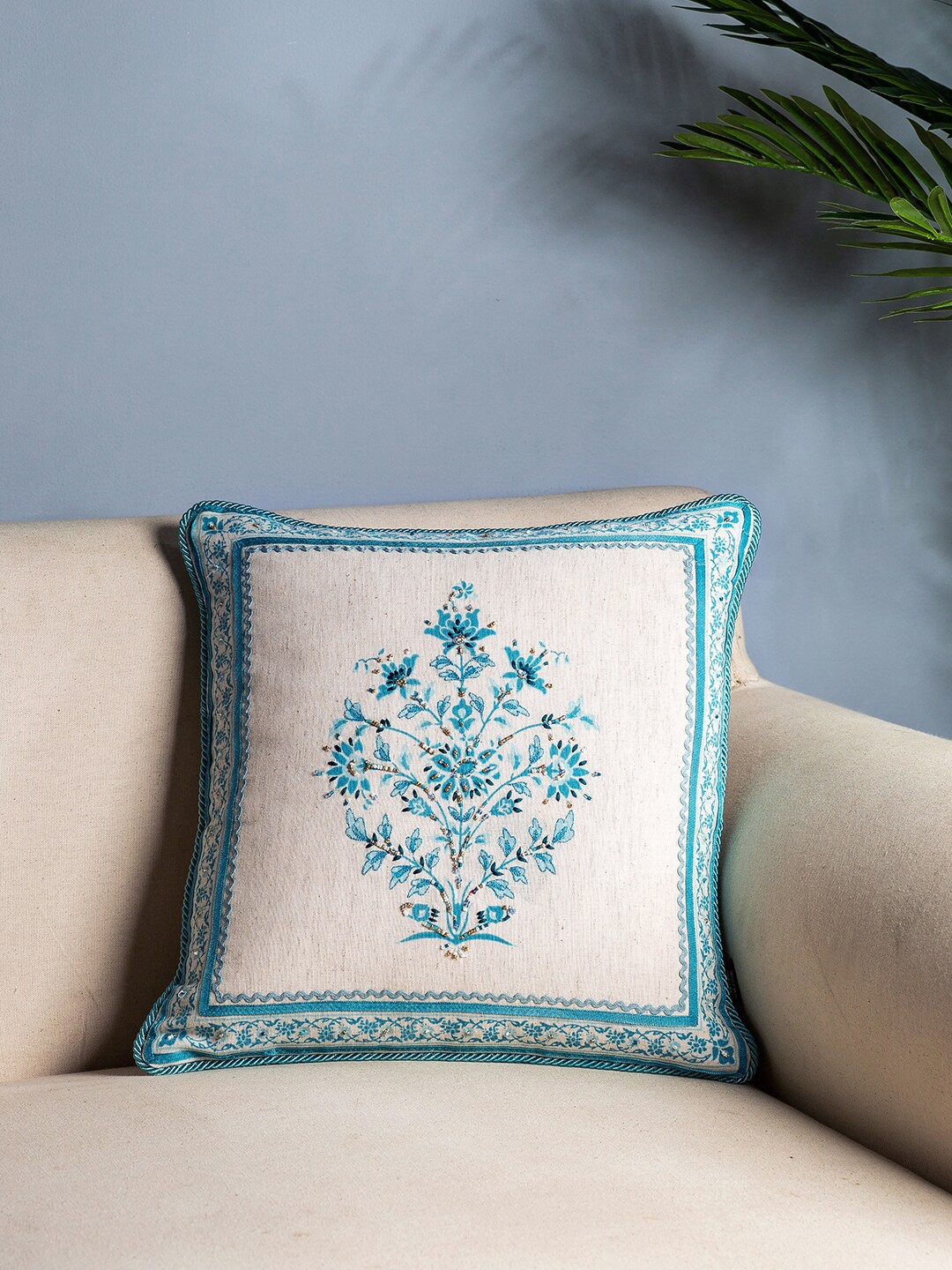 Pure Home and Living Blue & Off-White Set of Single Ethnic Motifs Square Cushion Covers
Pure Home and Living Blue & Off-White Set of Single Ethnic Motifs Square Cushion Covers