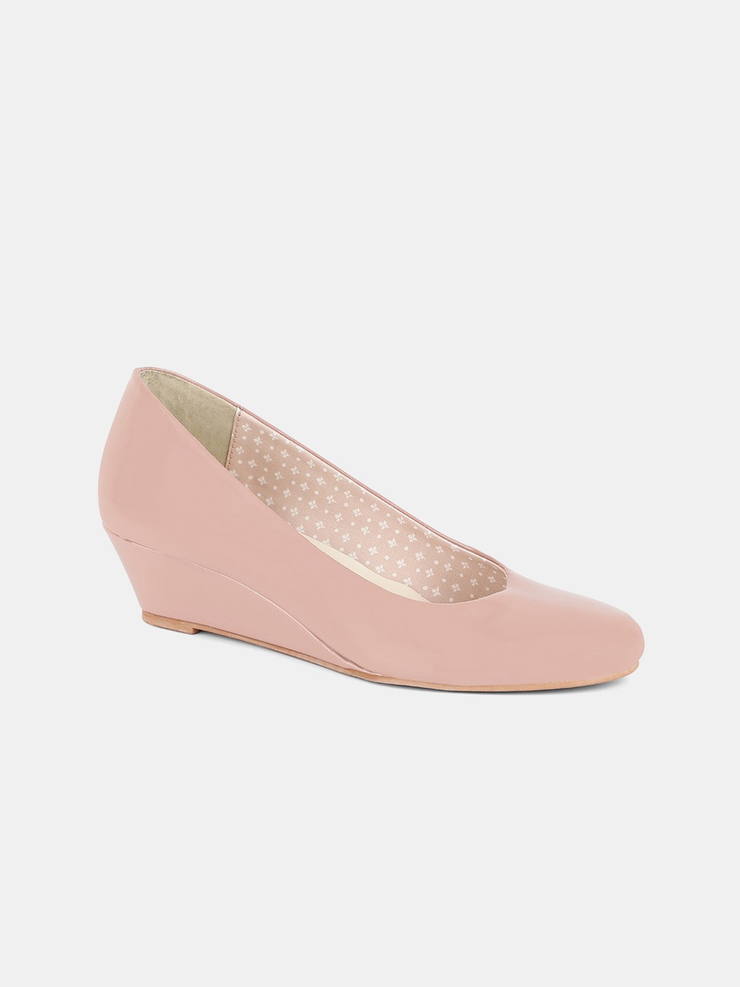 AURELIA Women Pink Woven Design Pumps