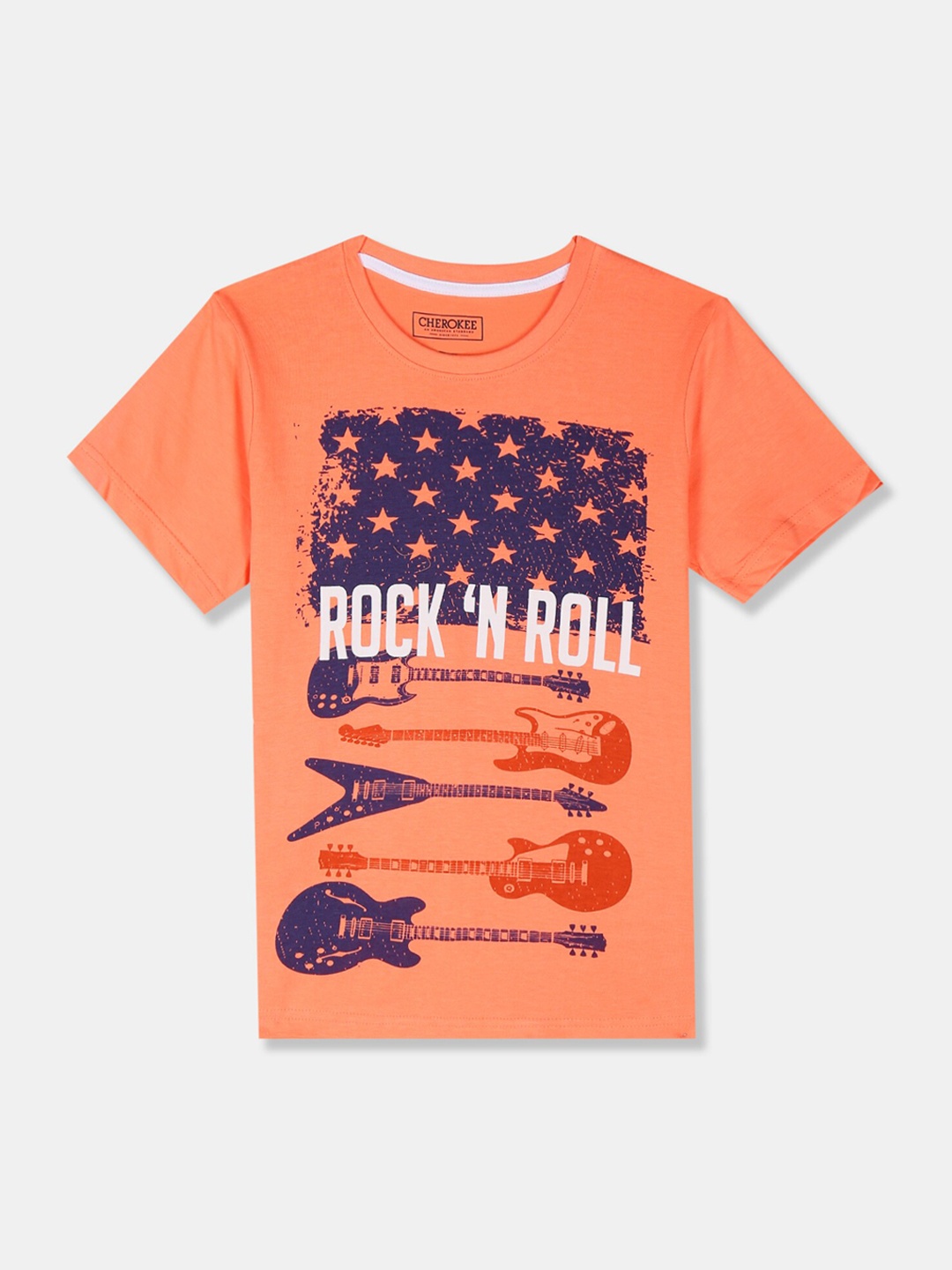 Cherokee Boys Coral Printed Round Neck T-shirt