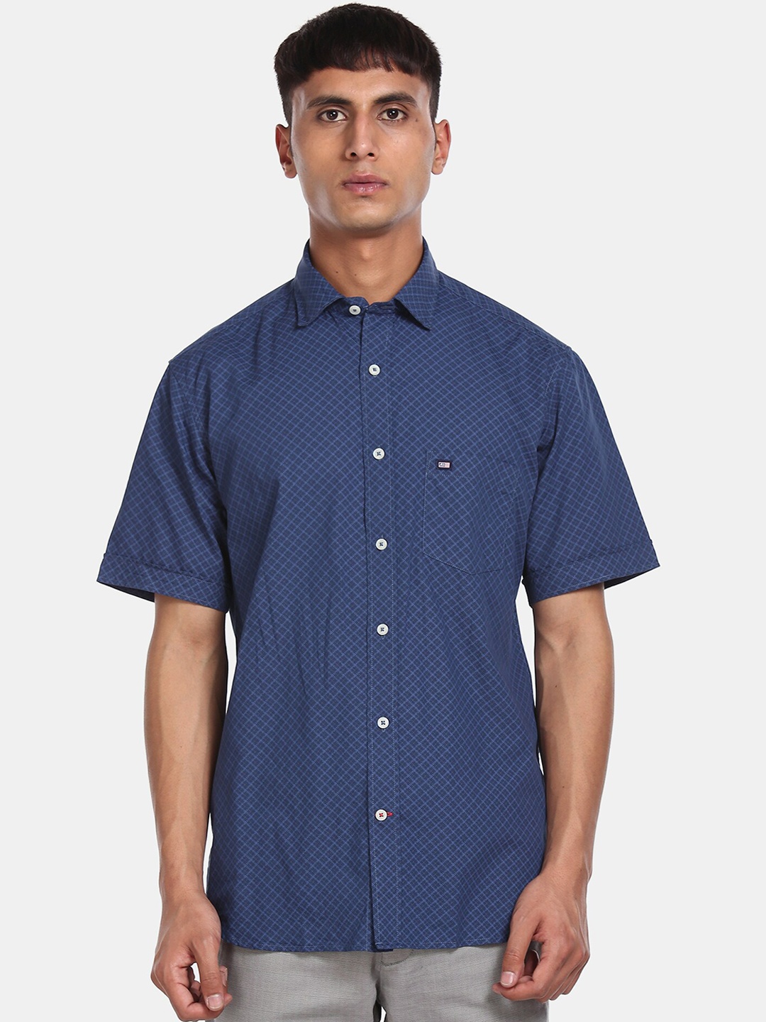 Arrow Sport Men Blue Regular Fit Printed Casual Shirt