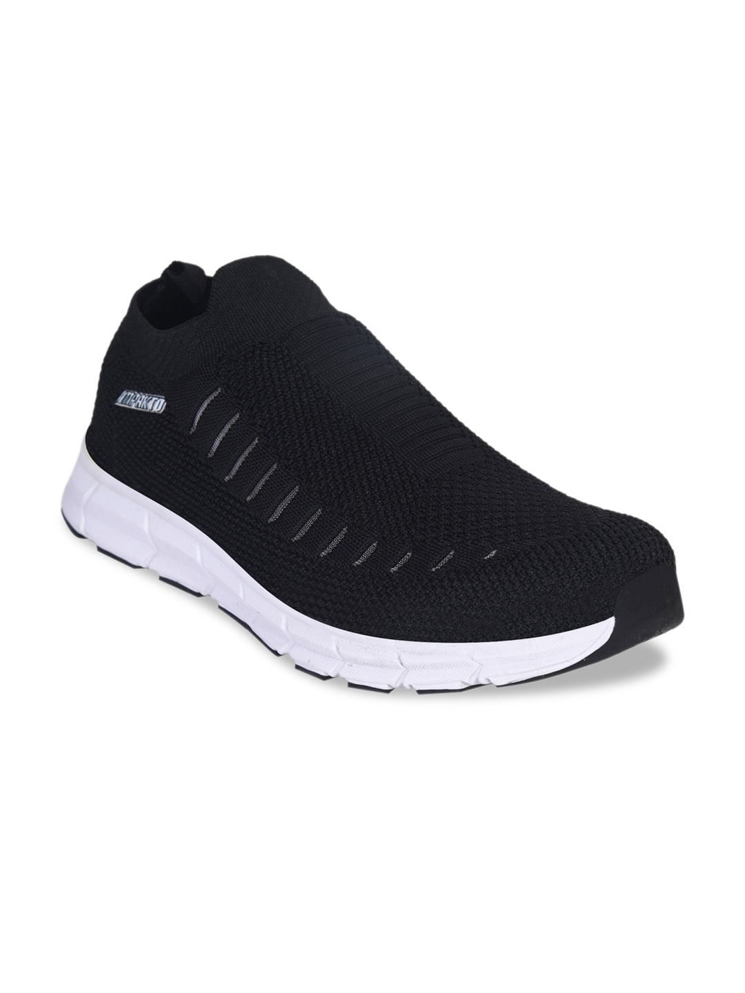 IMPAKTO Men Black Mesh Running Shoes