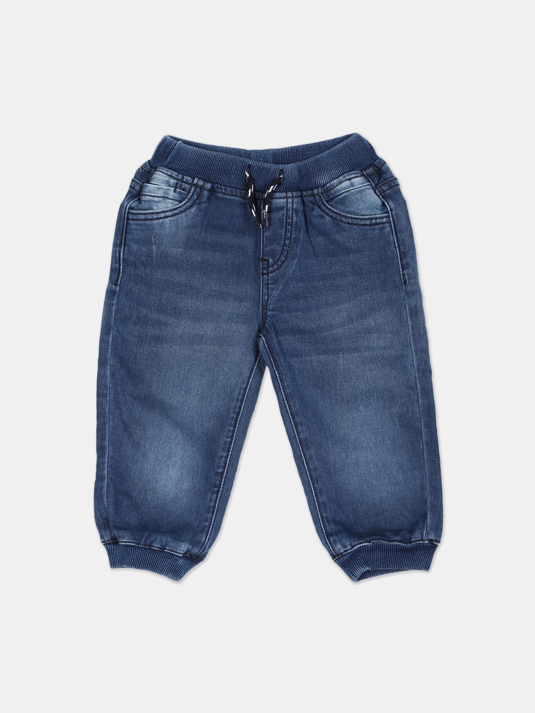 Donuts Boys Blue Mid-Rise Clean Look Jogger Jeans