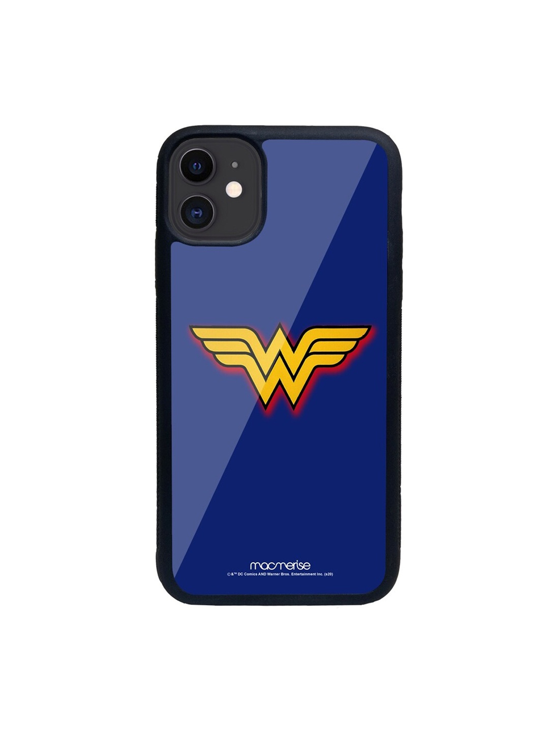 macmerise Blue & Yellow Logo Wonder Woman Pattern iPhone 11 Back Case
