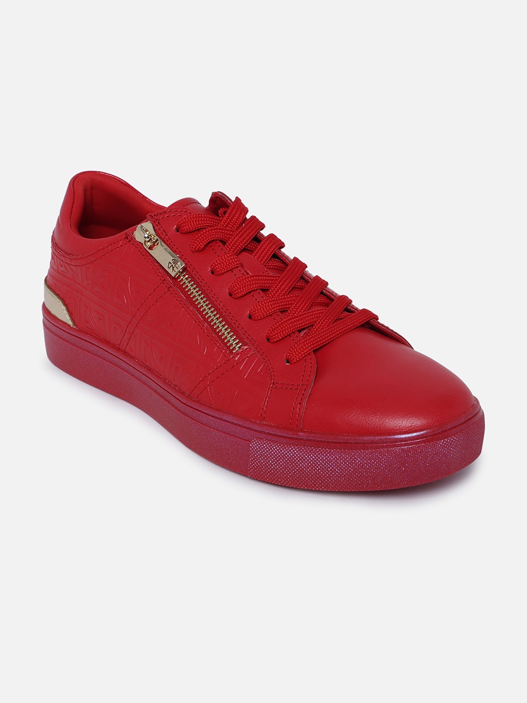 Aldo Men Red Solid Sneakers