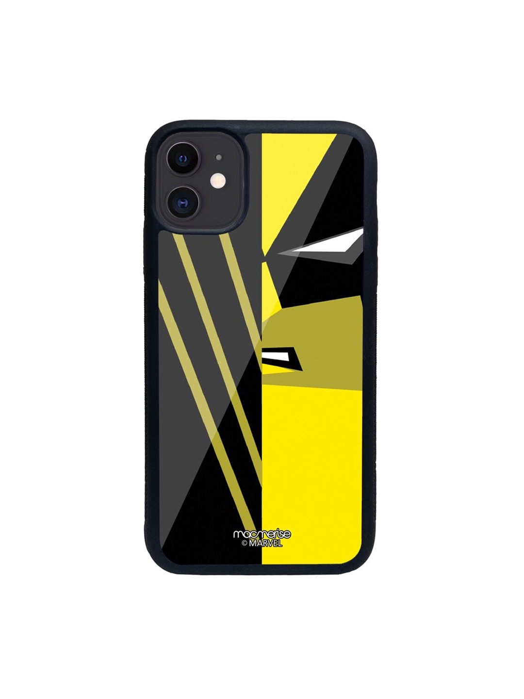 macmerise Black & Yellow Face Focus Wolverine iPhone 11 Back Case