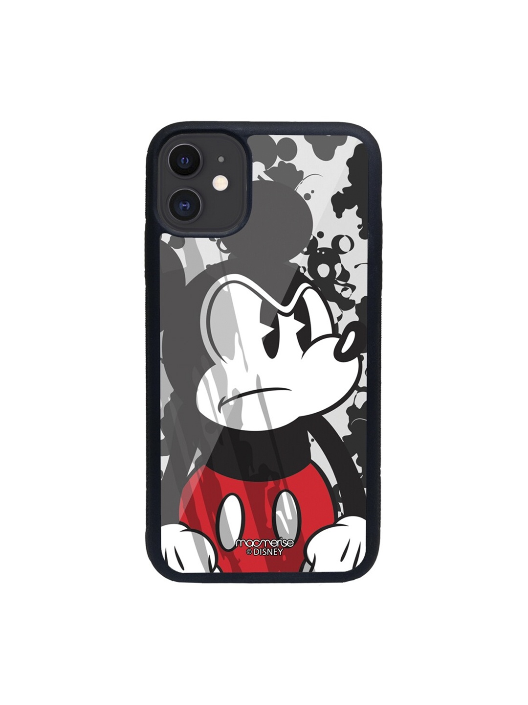 macmerise Black & White Grumpy Mickey Printed iPhone 11 Back Case