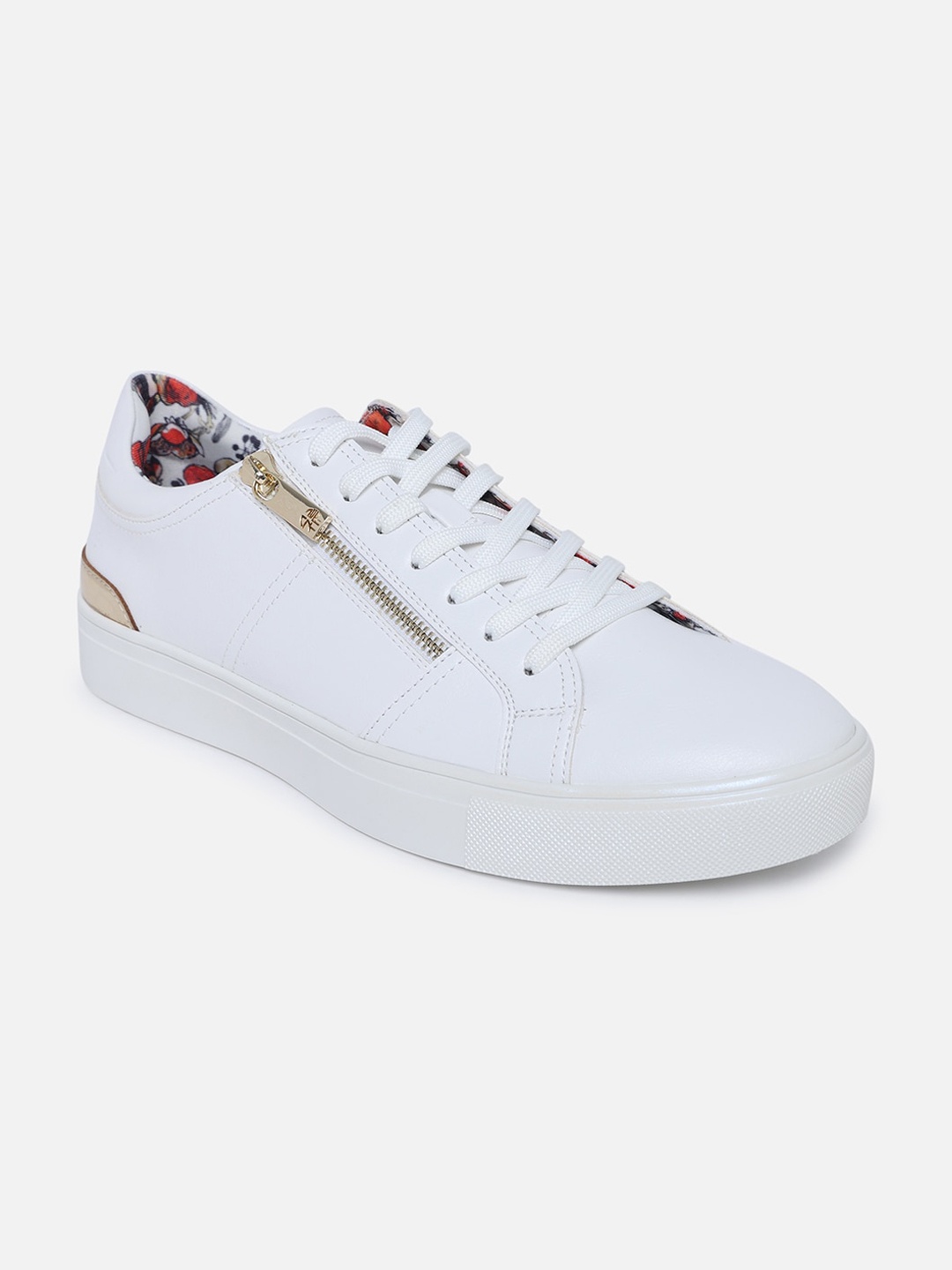 Aldo Men White Colourblocked Sneakers