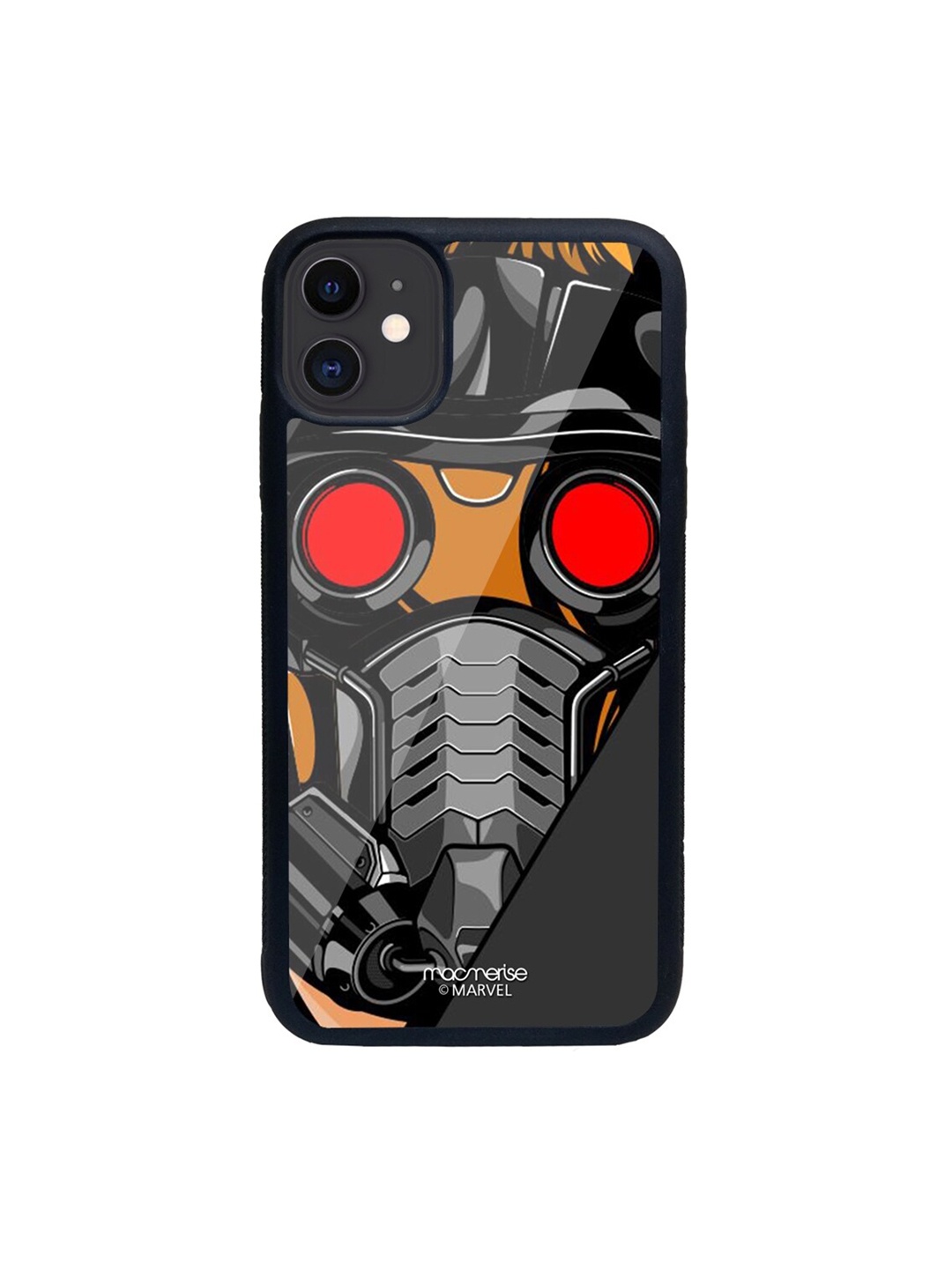 macmerise Black & Orange Legendary Star Lord Pattern iPhone 11 Back Case