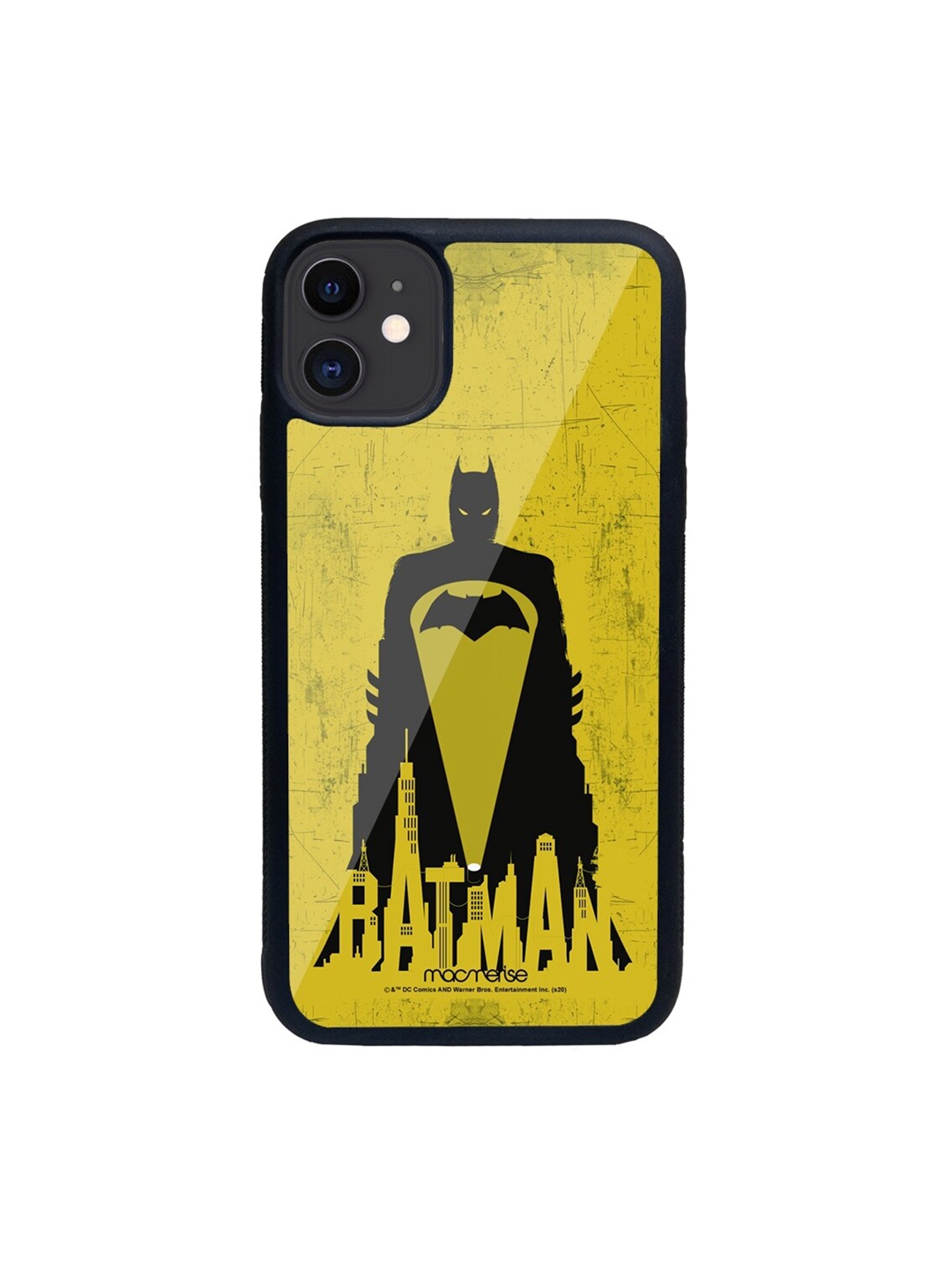 macmerise Black & Yellow Bat Signal iPhone 11 Back Case