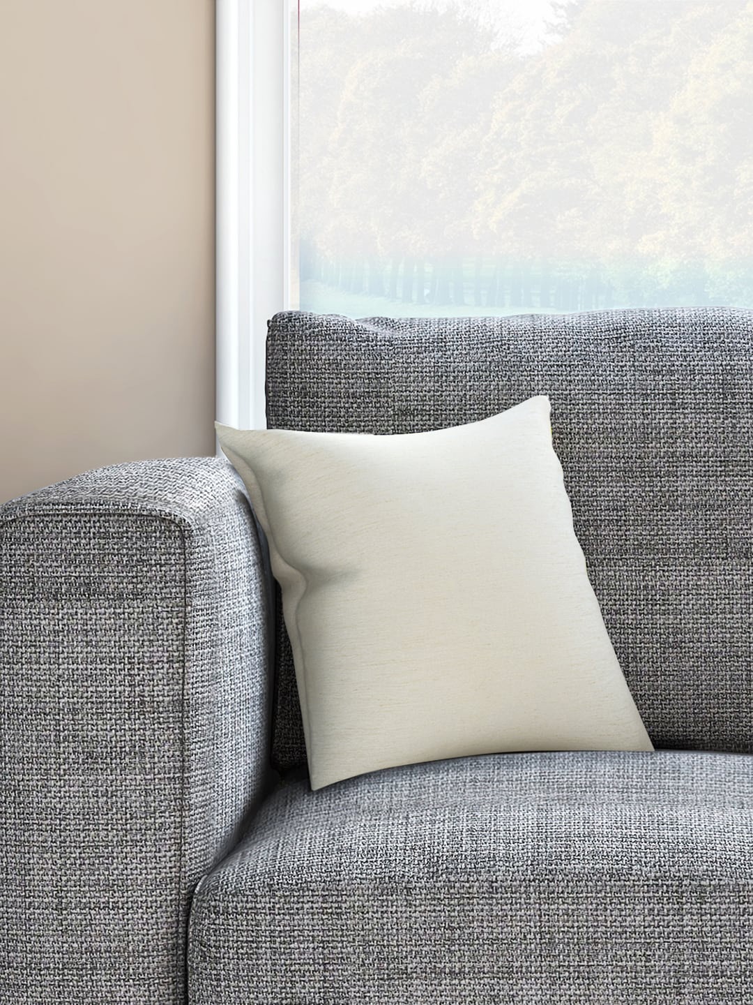 Living scapes by Pantaloons Cream-Coloured Set of Single Solid Square Cushion Covers
Living scapes by Pantaloons Cream-Coloured Set of Single Solid Square Cushion Covers