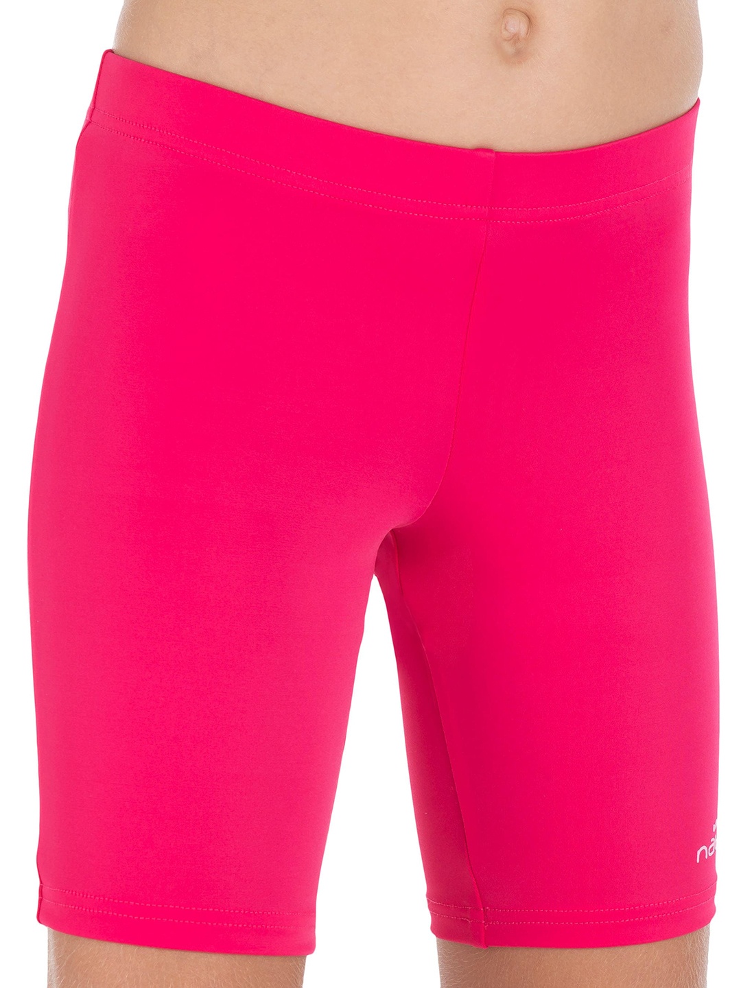 Nabaiji By Decathlon Girls Pink Solid Swimming Shorts