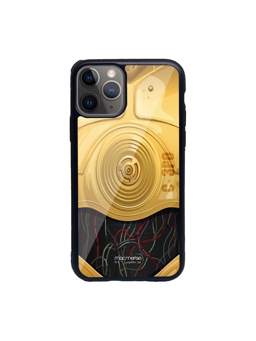 macmerise Black & Gold-Toned Attire C3PO iPhone 11 Pro Back Case